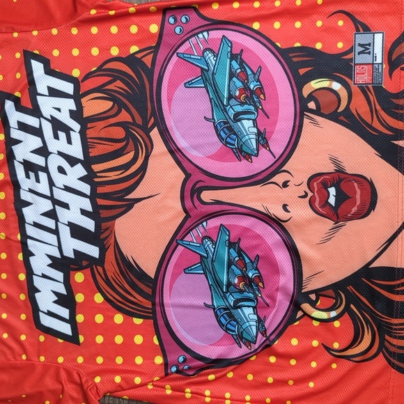 HDLNS Headlines Streetwear Jersey Imminent Threat Droppin Bombs Mens Size Medium - Picture 2 of 8